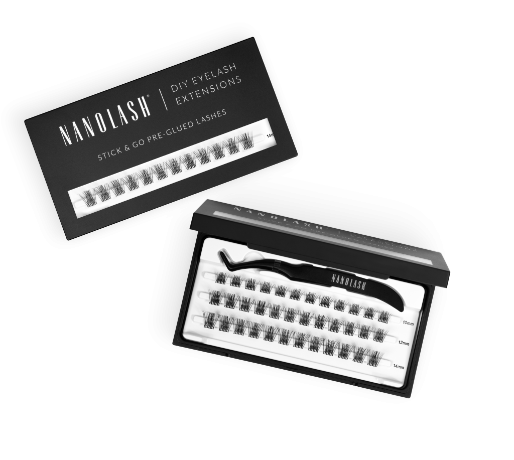 Předlepené řasy pro domácí prodloužení nanolash